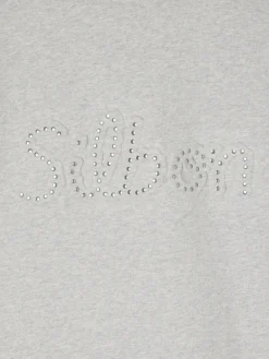 Sudadera woman silbon tachas gris