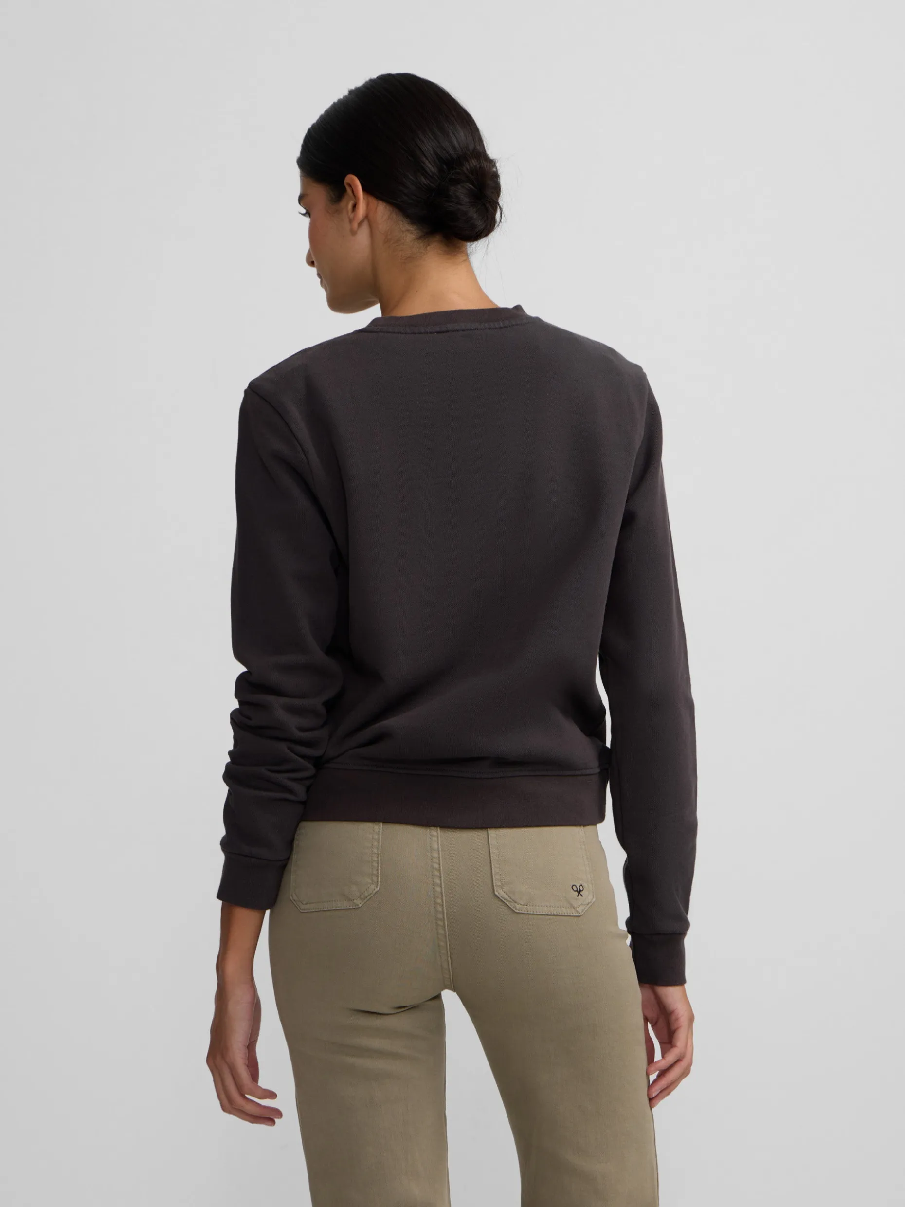 Sudadera woman silbon tachas negra