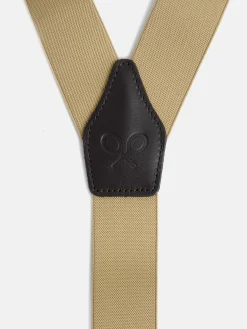 Tirante liso ribete beige