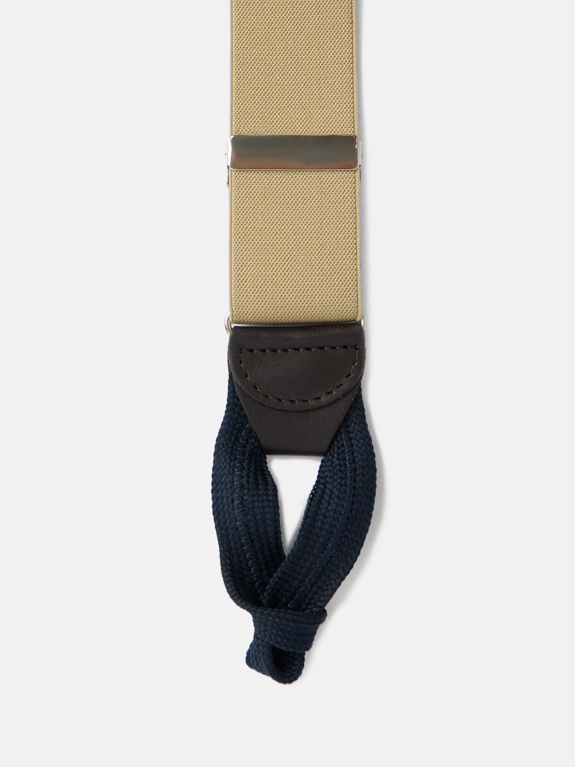 Tirante liso ribete beige