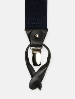 Tirante silbon azul marino liso