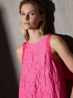 Vestido CaprileXSilbon lazo rosa