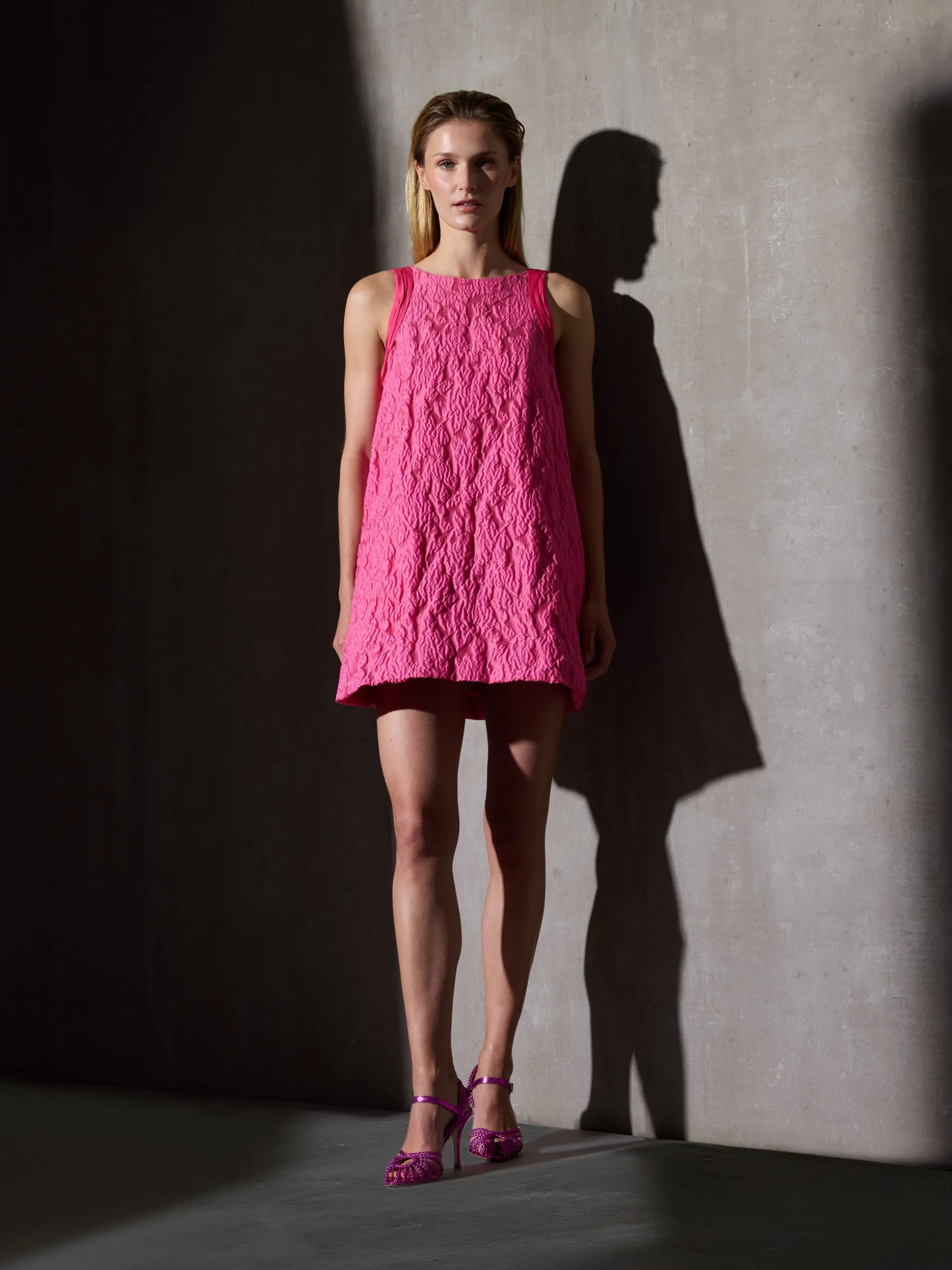 Vestido CaprileXSilbon lazo rosa