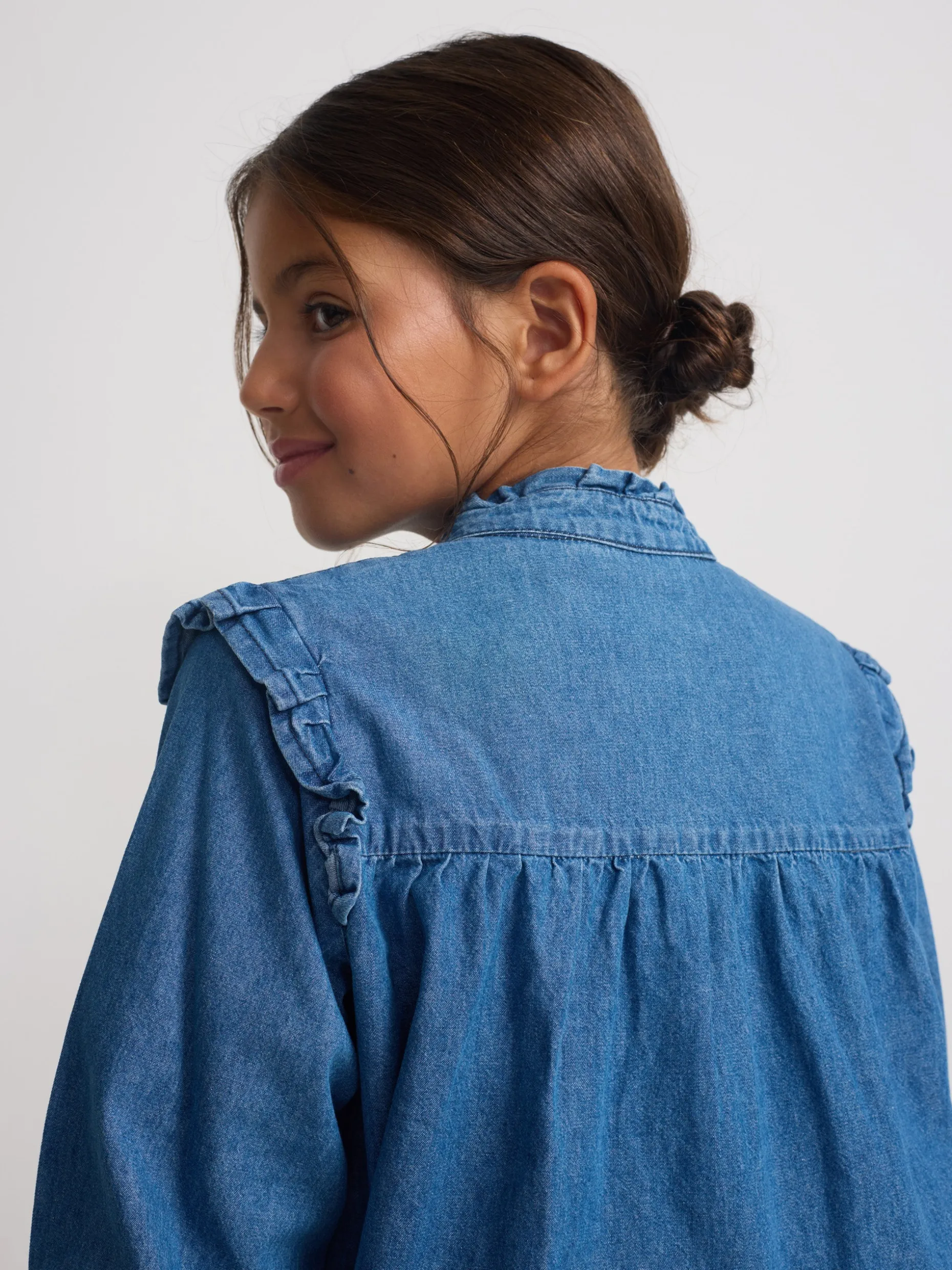 Vestido girl botones denim