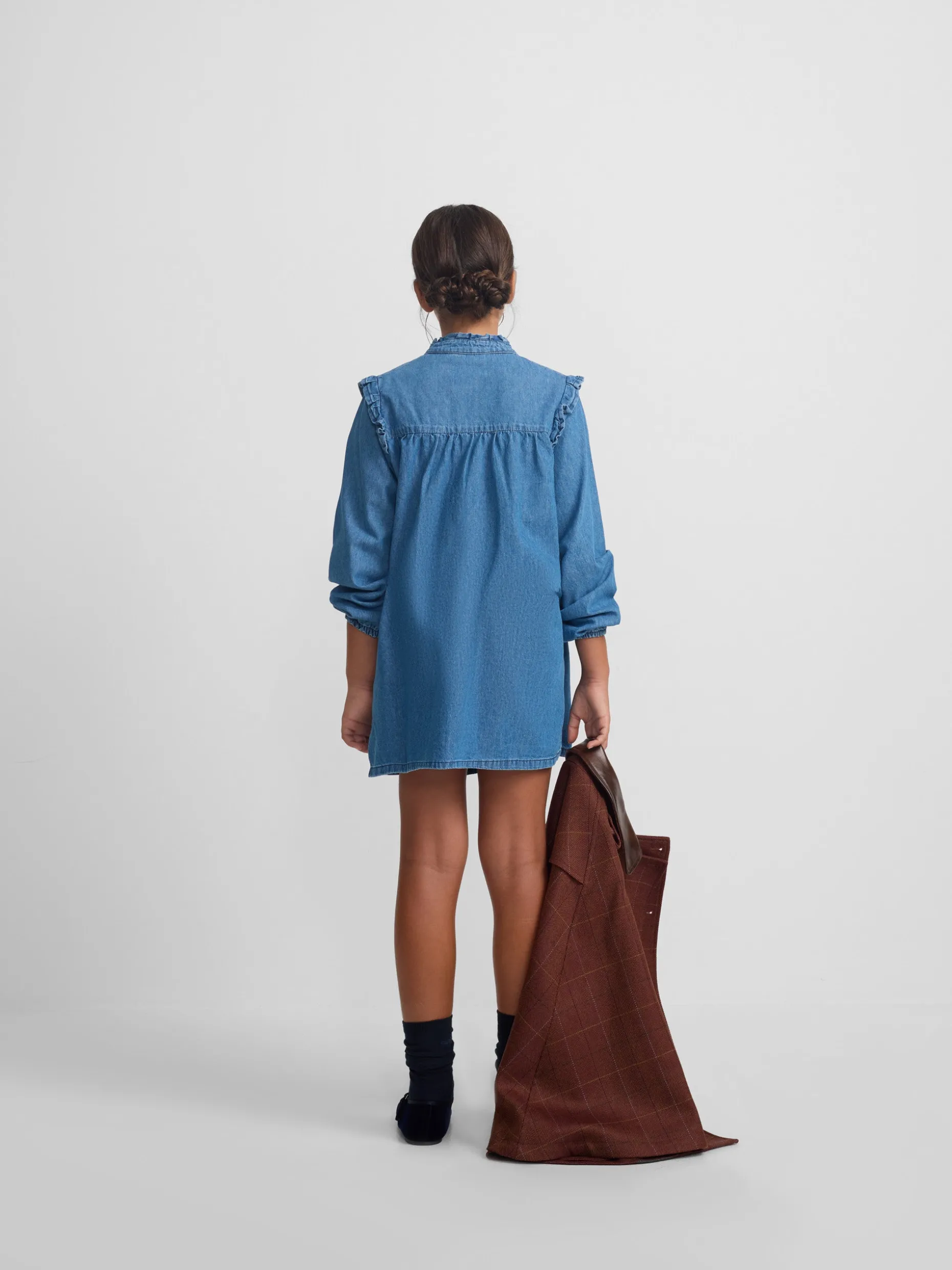 Vestido girl botones denim