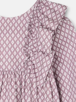 Vestido girl estampado etnico morado