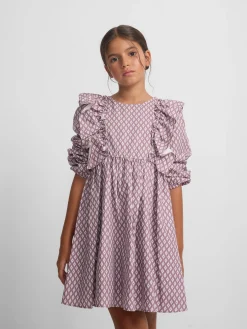 Vestido girl estampado etnico morado