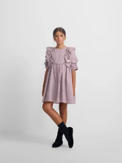 Vestido girl estampado etnico morado