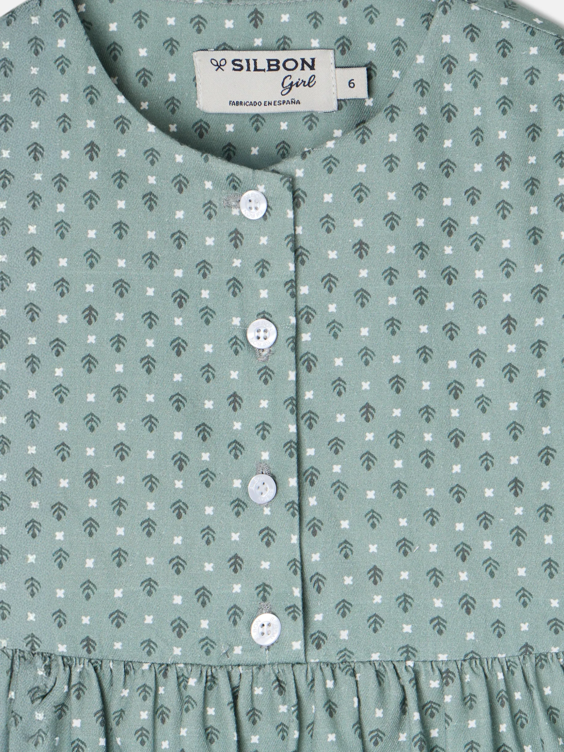 Vestido girl estampado verde