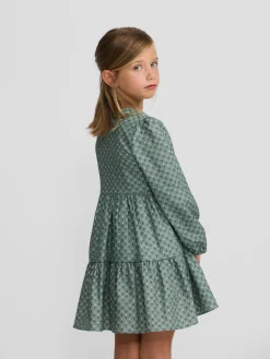 Vestido girl estampado verde