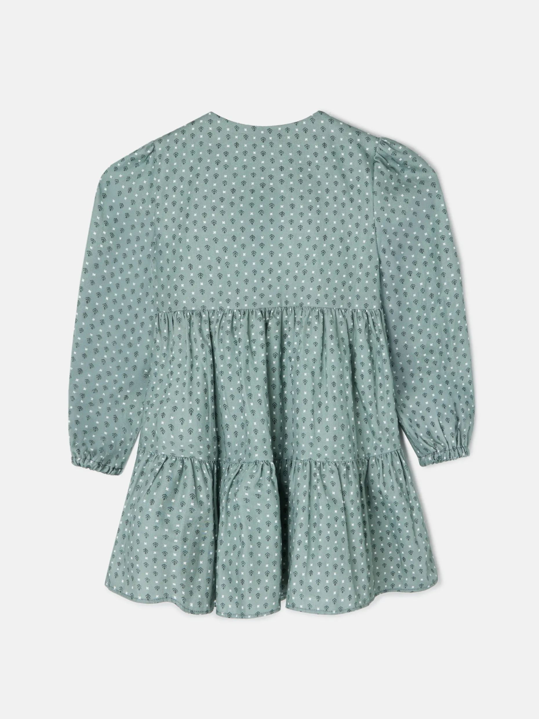 Vestido girl estampado verde