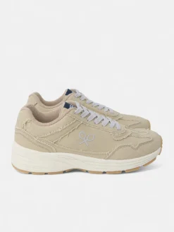 Zapatilla casual canvas beige