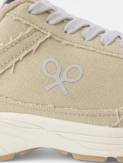 Zapatilla casual canvas beige