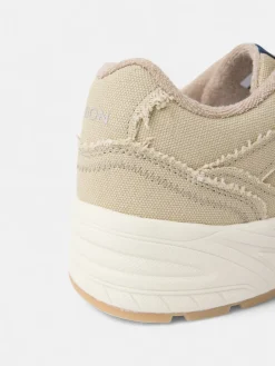 Zapatilla casual canvas beige