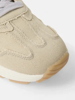 Zapatilla casual canvas beige