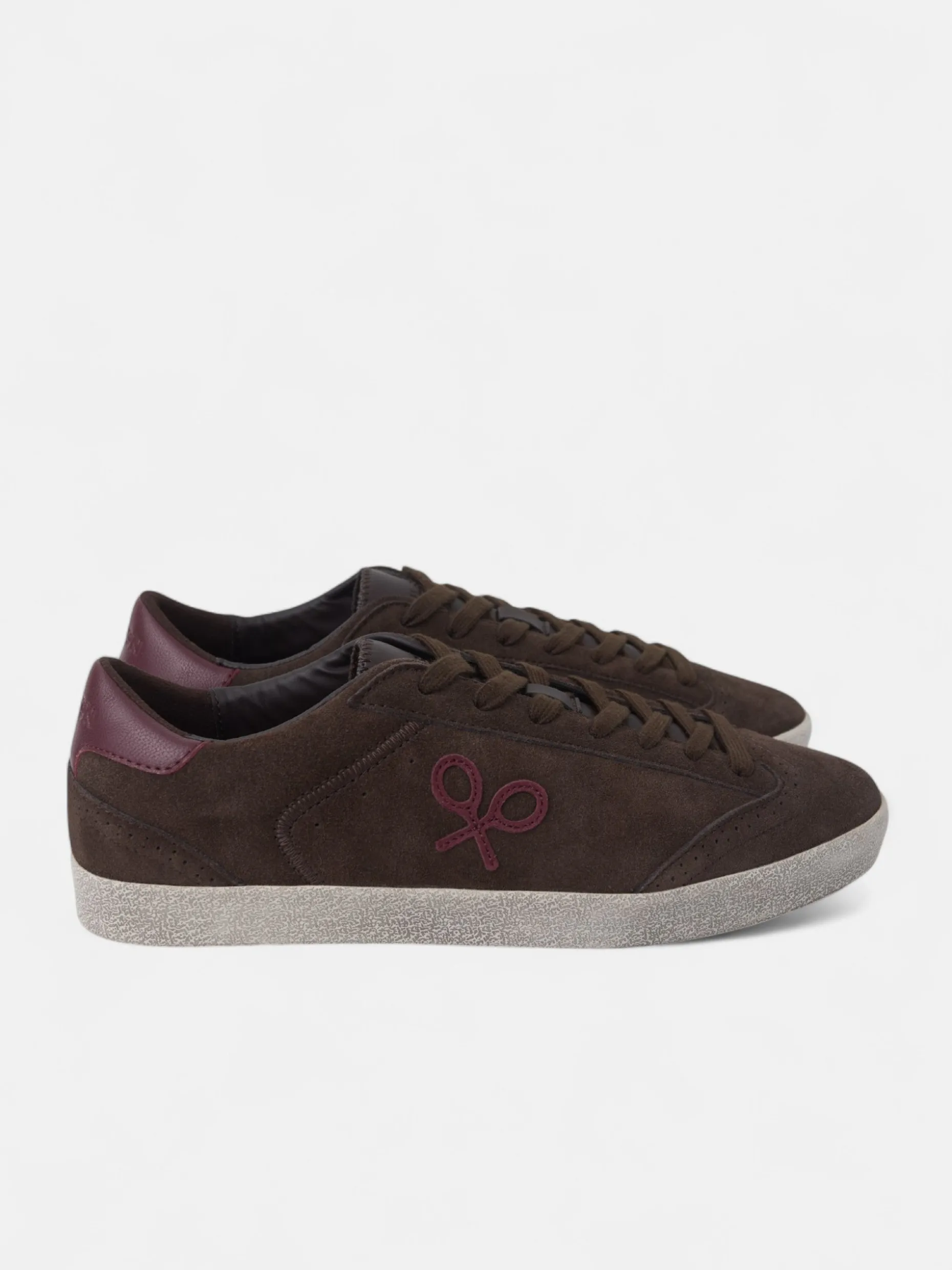 Zapatilla casual lisa marron