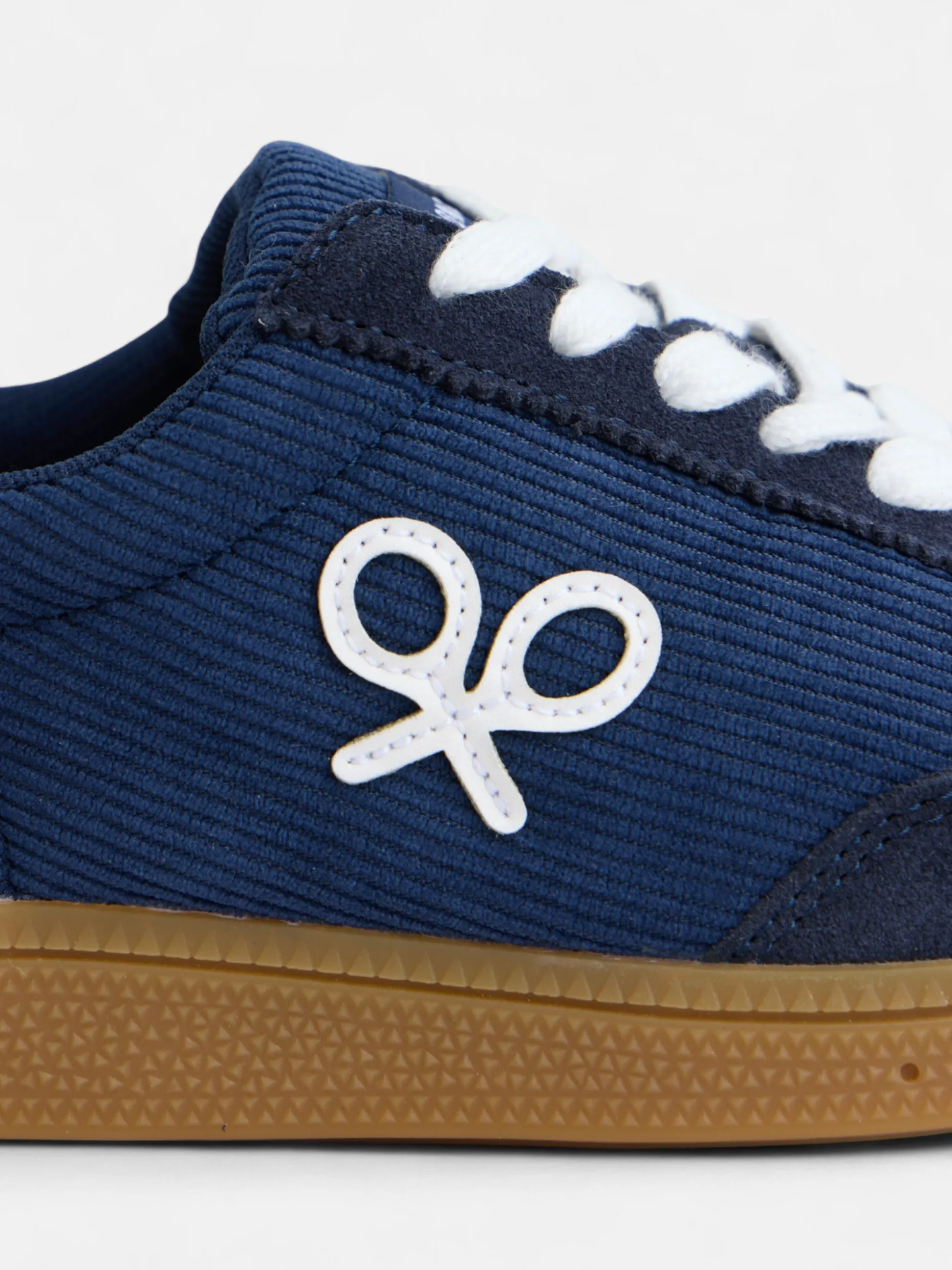 Zapatilla casual pana azul