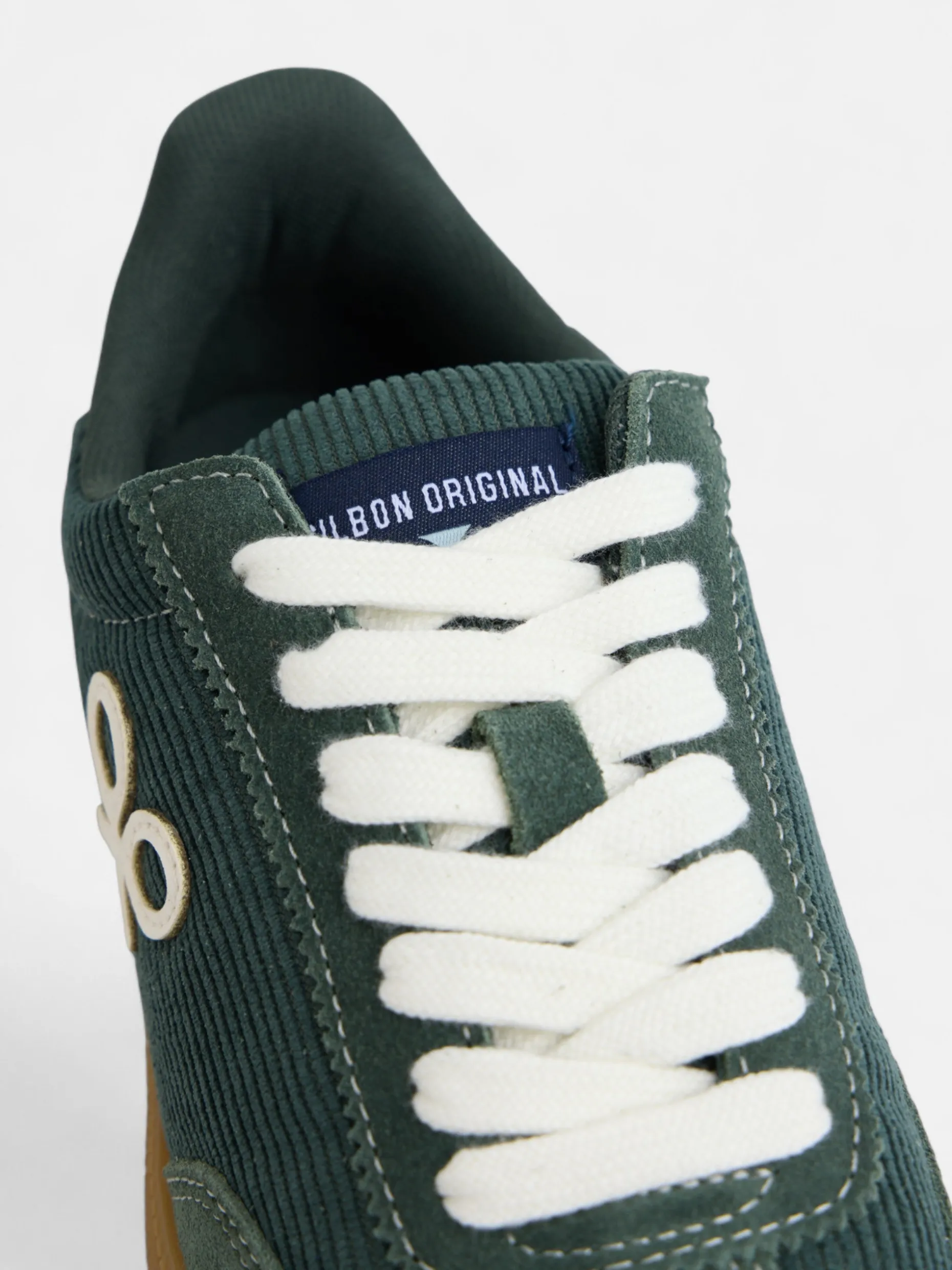 Zapatilla casual pana verde