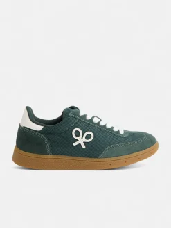 Zapatilla casual pana verde