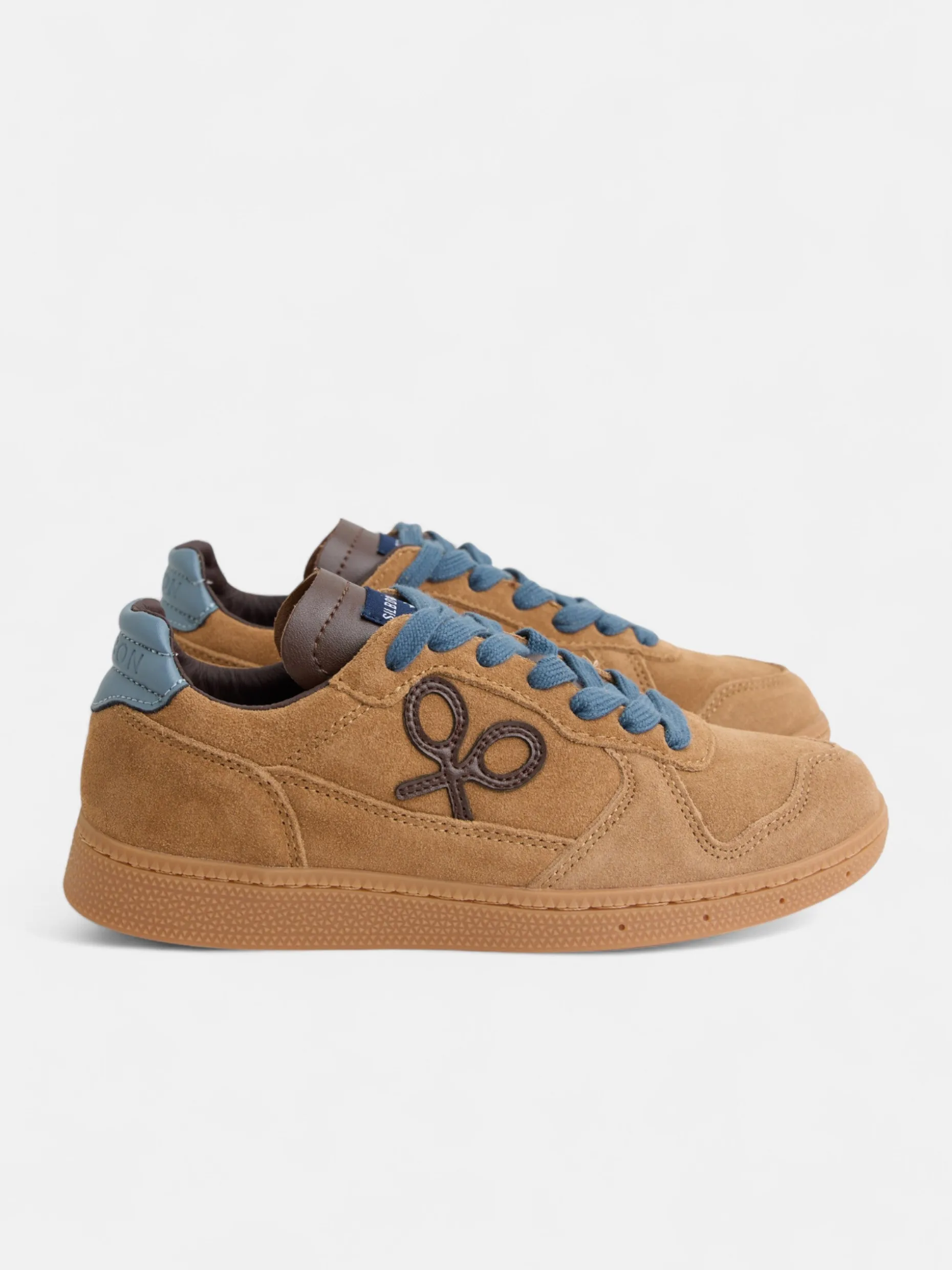 Zapatilla casual piel mostaza