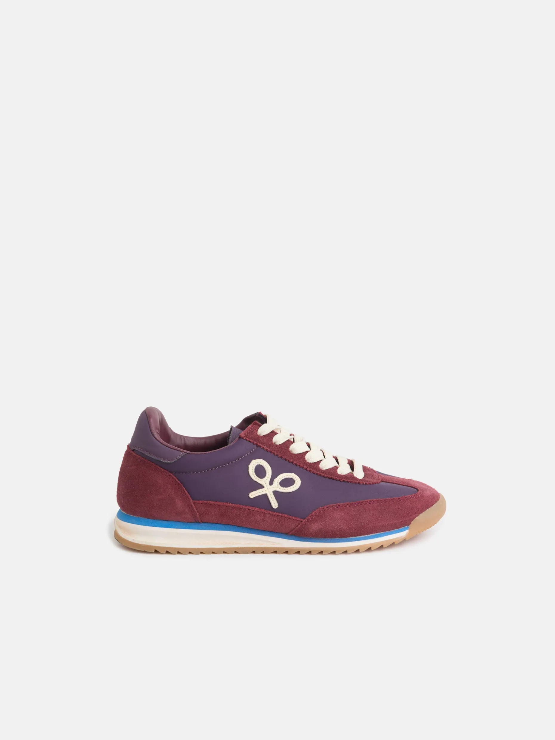 Zapatilla girl running raqueta burdeos