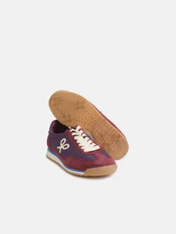 Zapatilla girl running raqueta burdeos