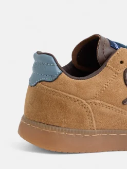 Zapatilla kids casual piel camel