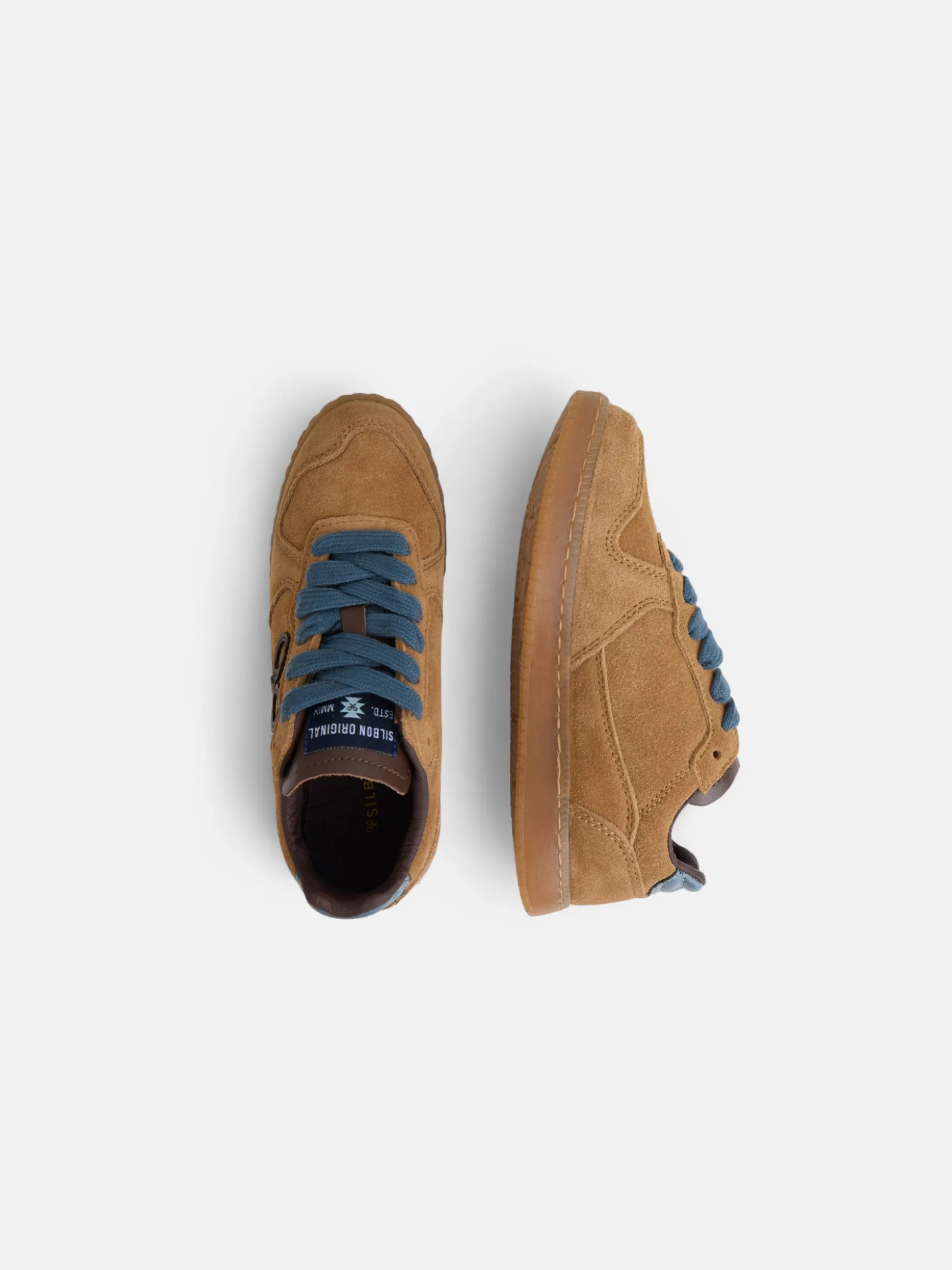 Zapatilla kids casual piel camel