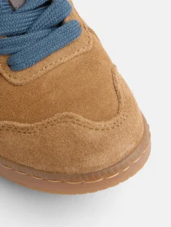 Zapatilla kids casual piel camel