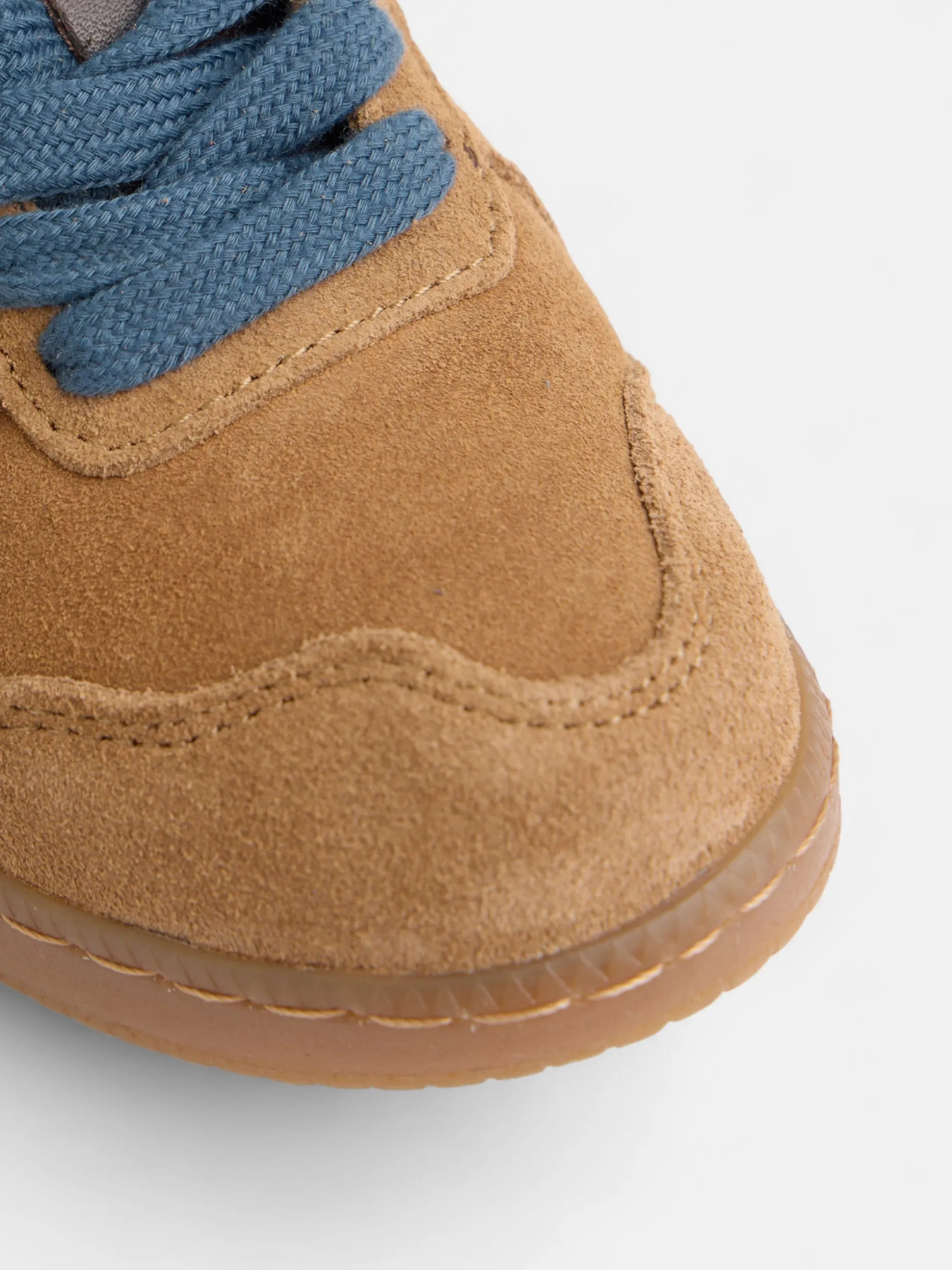 Zapatilla kids casual piel camel