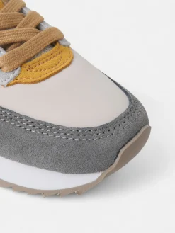 Zapatilla kids running multicolor gris