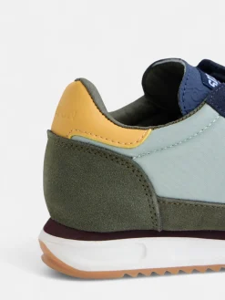 Zapatilla kids velcro multicolor verde