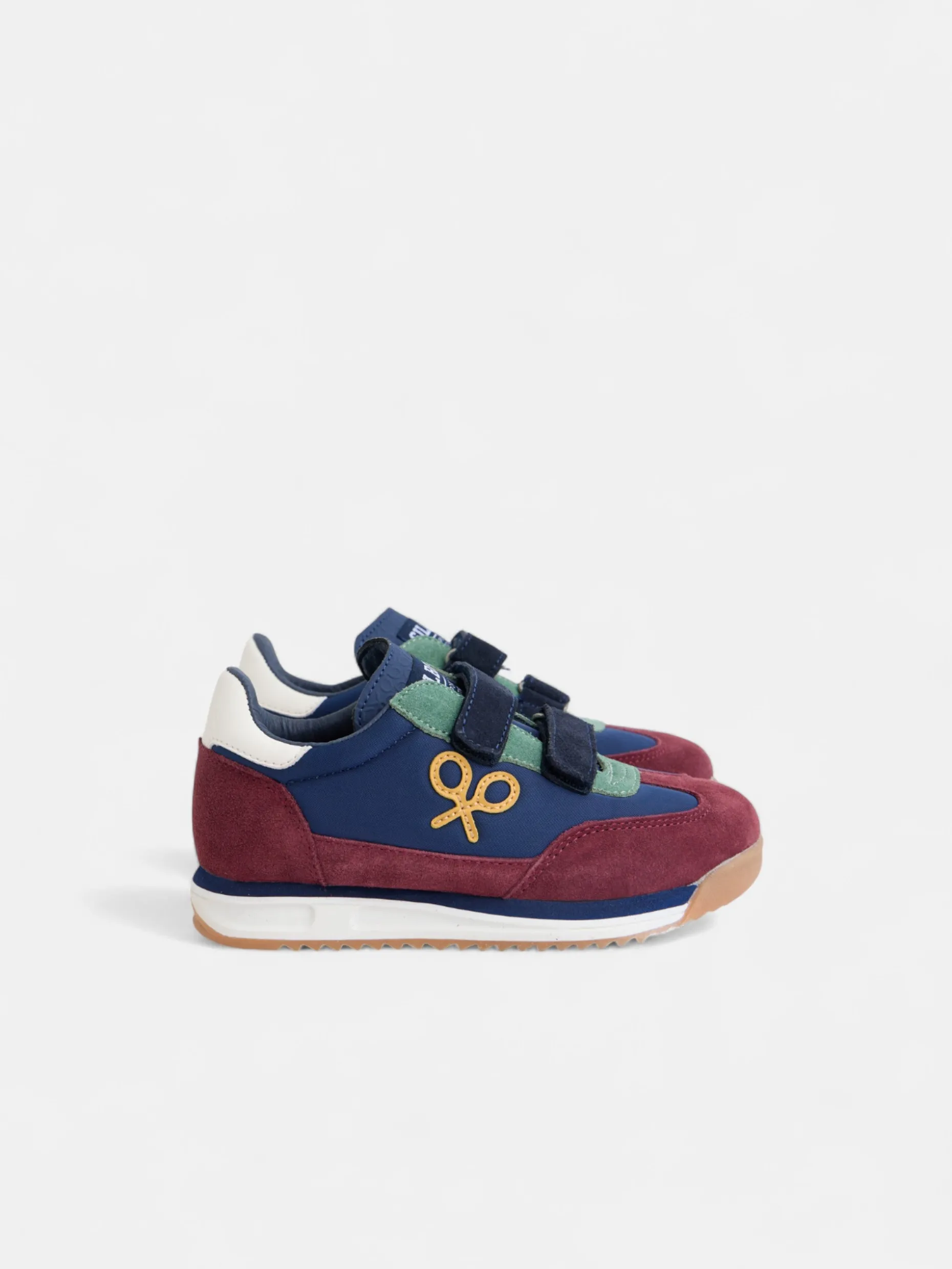 Zapatilla kids velcro multicolor azul