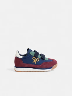 Zapatilla kids velcro multicolor azul