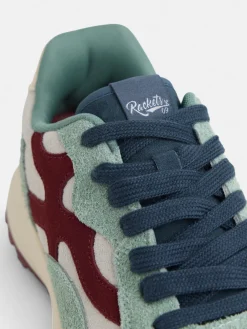 Zapatilla RACKETS09 verde burdeos