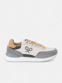 Zapatilla running multicolor gris