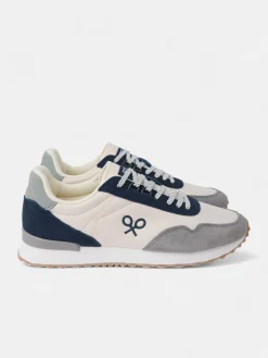 Zapatilla running relax multicolor beige