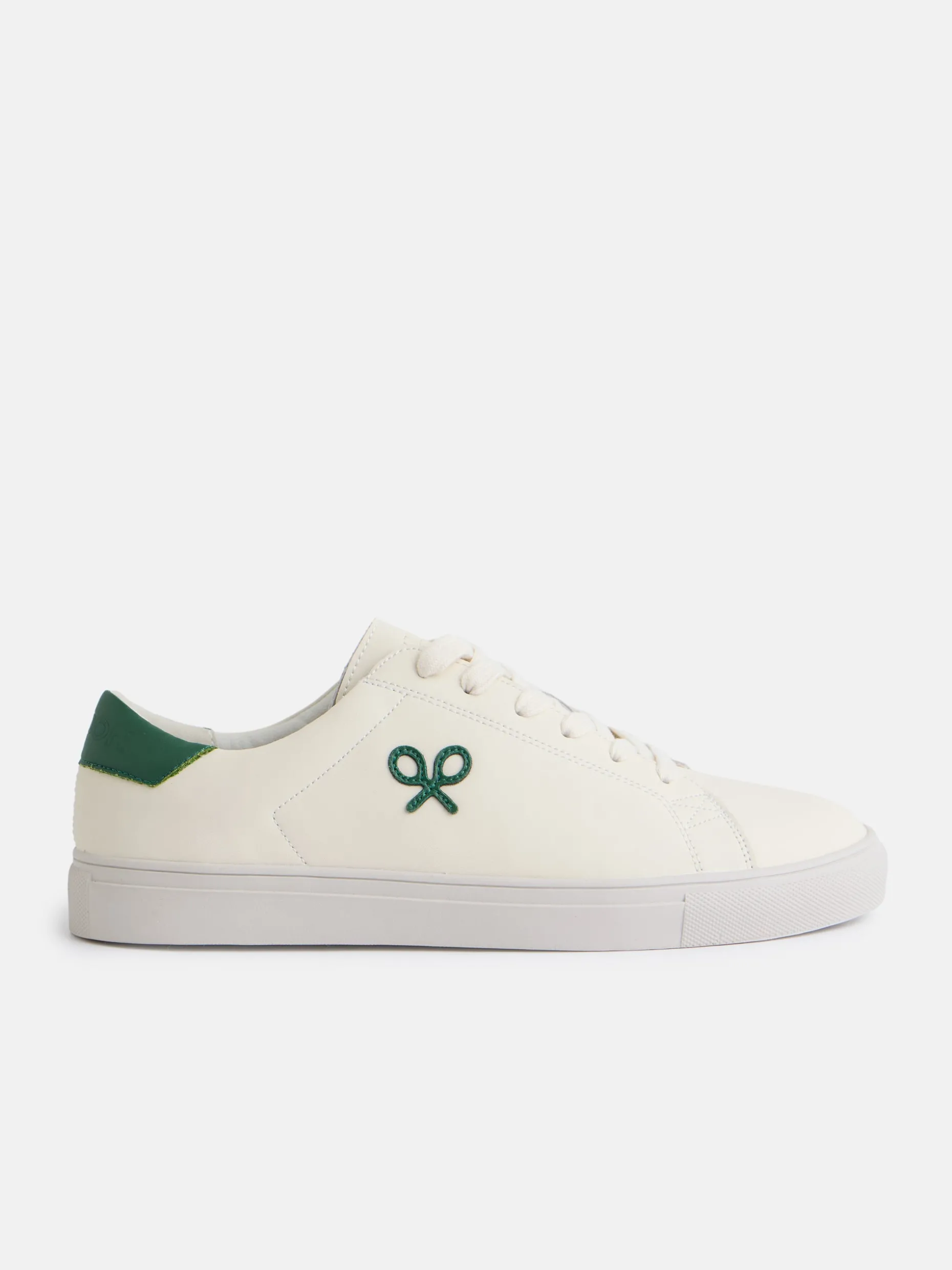 Zapatilla silbon clasica blanca verde
