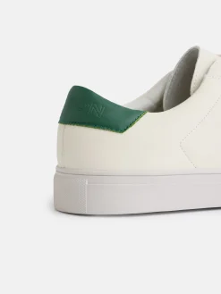 Zapatilla silbon clasica blanca verde