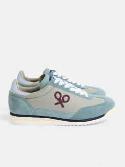 Zapatilla vintage gris azul