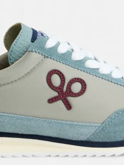 Zapatilla vintage gris azul