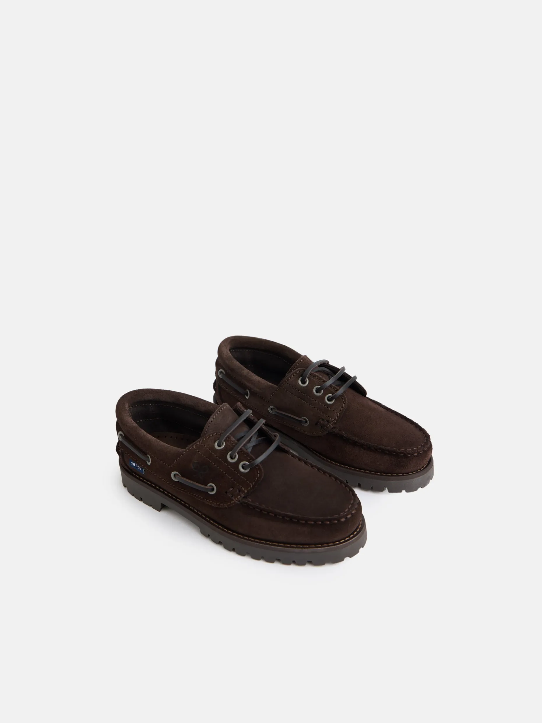Zapato kids nautico ante marron oscuro