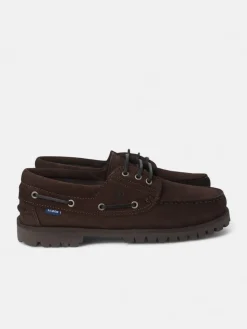 Zapato nautico serraje marron