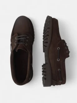 Zapato nautico serraje marron