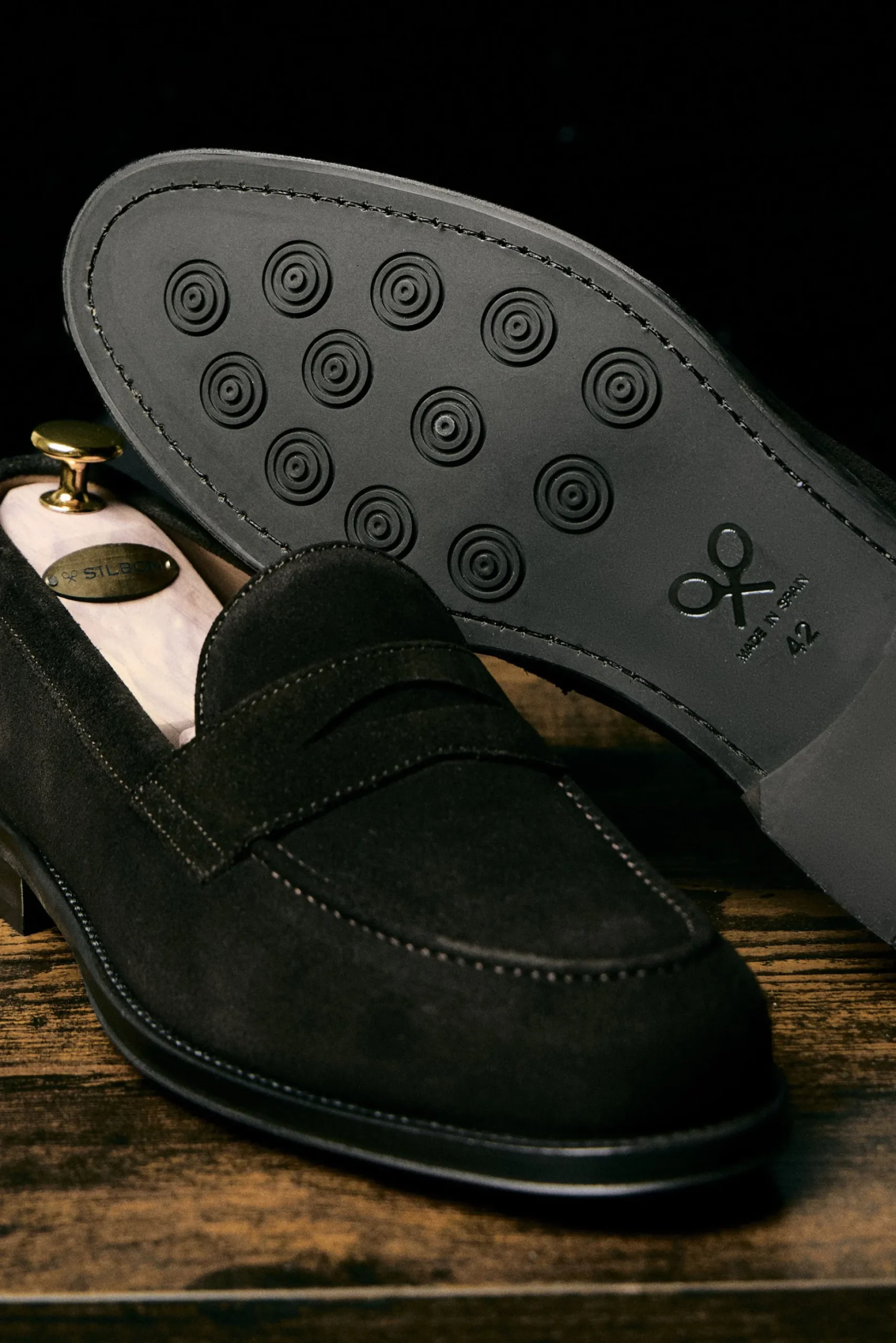 Zapato penny ante marron