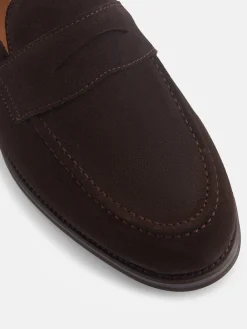 Zapato penny ante marron