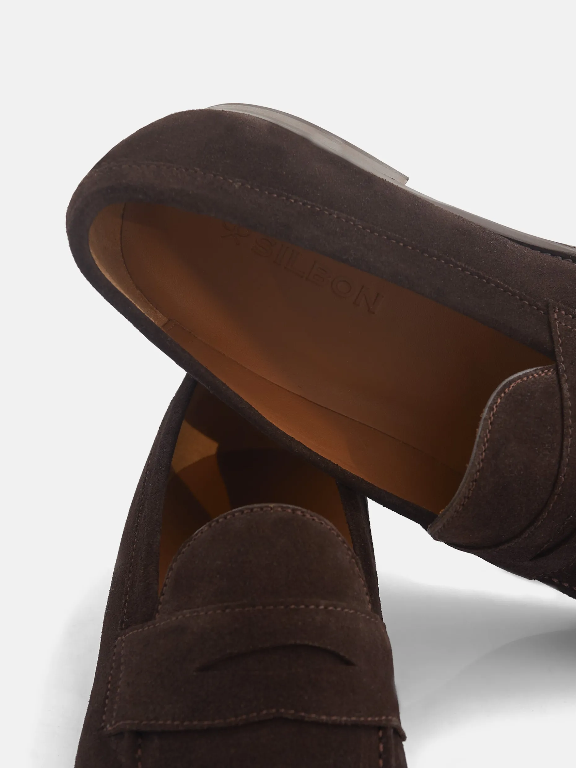 Zapato penny ante marron