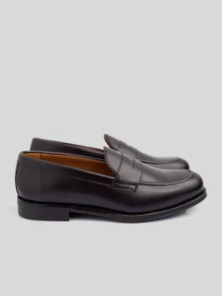 Zapato penny piel negro