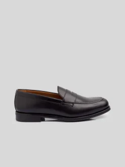 Zapato penny piel negro