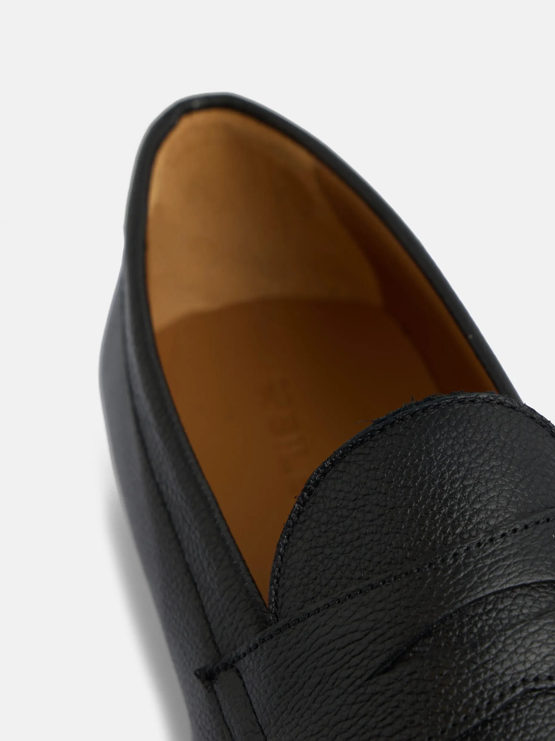Zapato penny soft grain negro